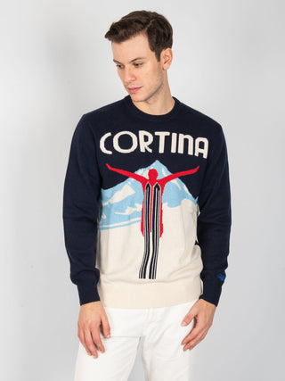 Maglia Cortina Ski 61 - Blu