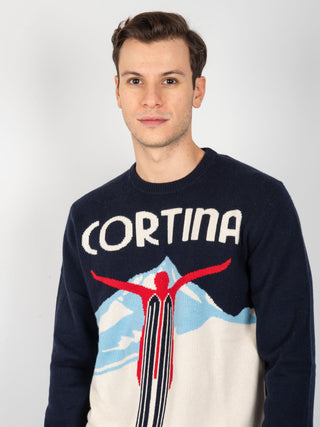 Maglia Cortina Ski 61 - Blu