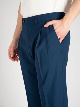 Pantalone Robert Lana - Blu Marino