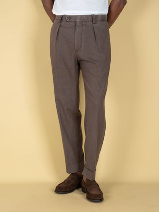 Pantalone Chiaia in Lana - Moro