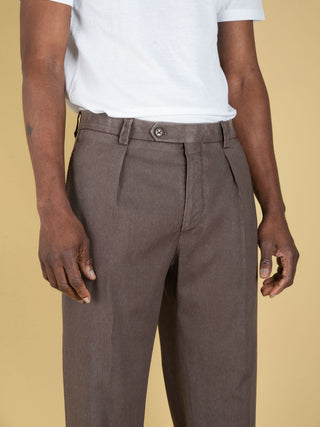 Pantalone Chiaia in Lana - Moro