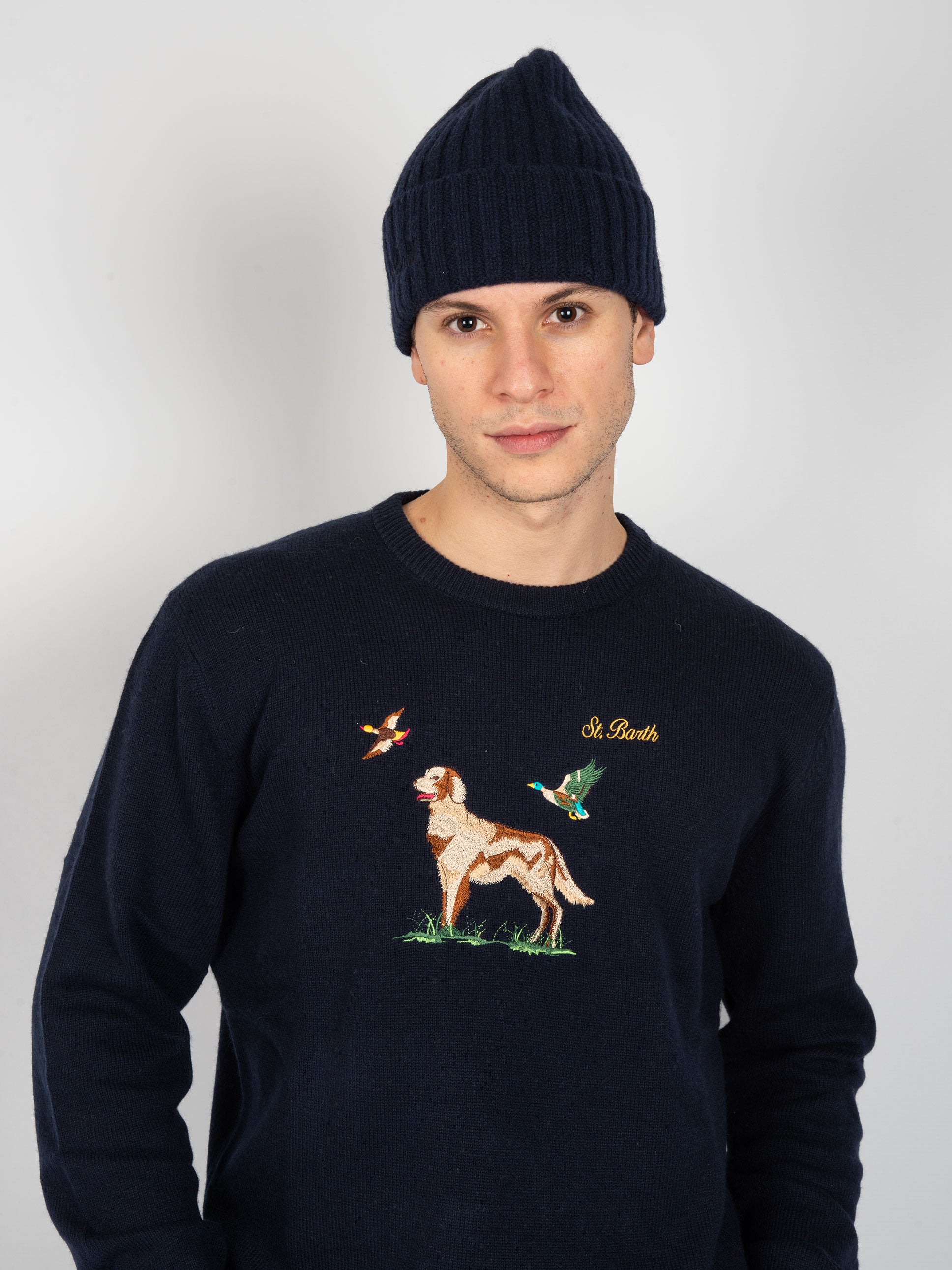 MC2 Saint Barth | Zuccotto Lana - Blu – Naldi MC2 Saint Barth | Zuccotto Lana - Blu – Naldi