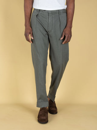 Pantalone Chiaia in Lana - Verde