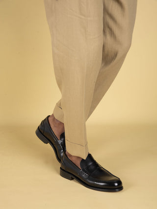 Pantalone Chiaia in Lino - Sabbia