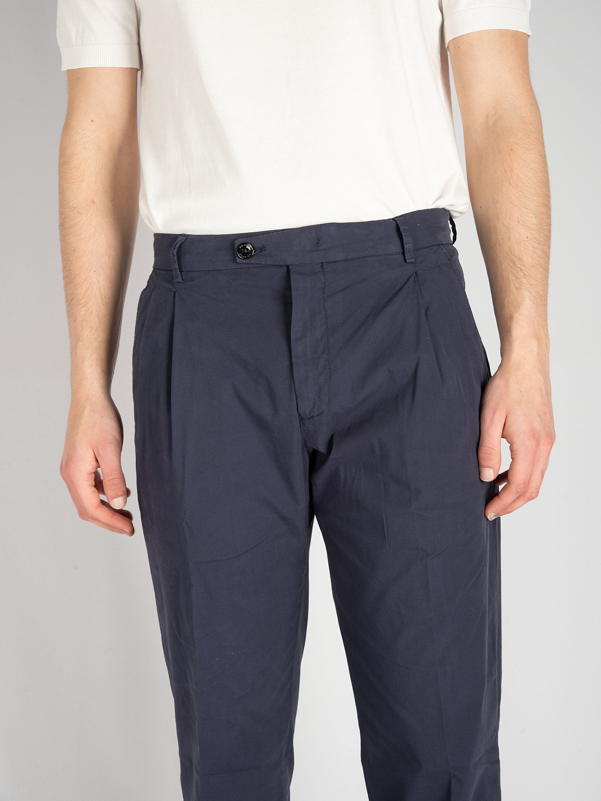 Pantalone Robert in Cotone - Blu Scuro