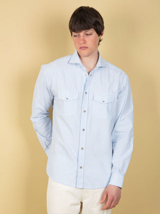 Camicia Oxford - Celeste