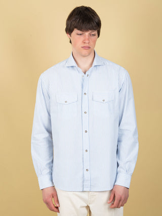 Camicia Oxford - Celeste