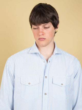 Camicia Oxford - Celeste