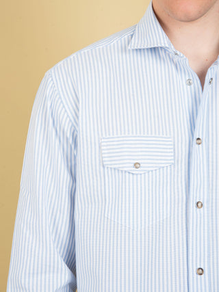 Camicia Oxford - Celeste