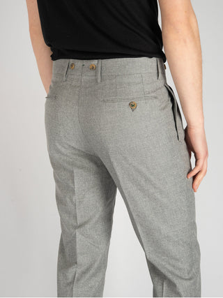 Pantalone Barber Lana Seta- Grigio Chiaro