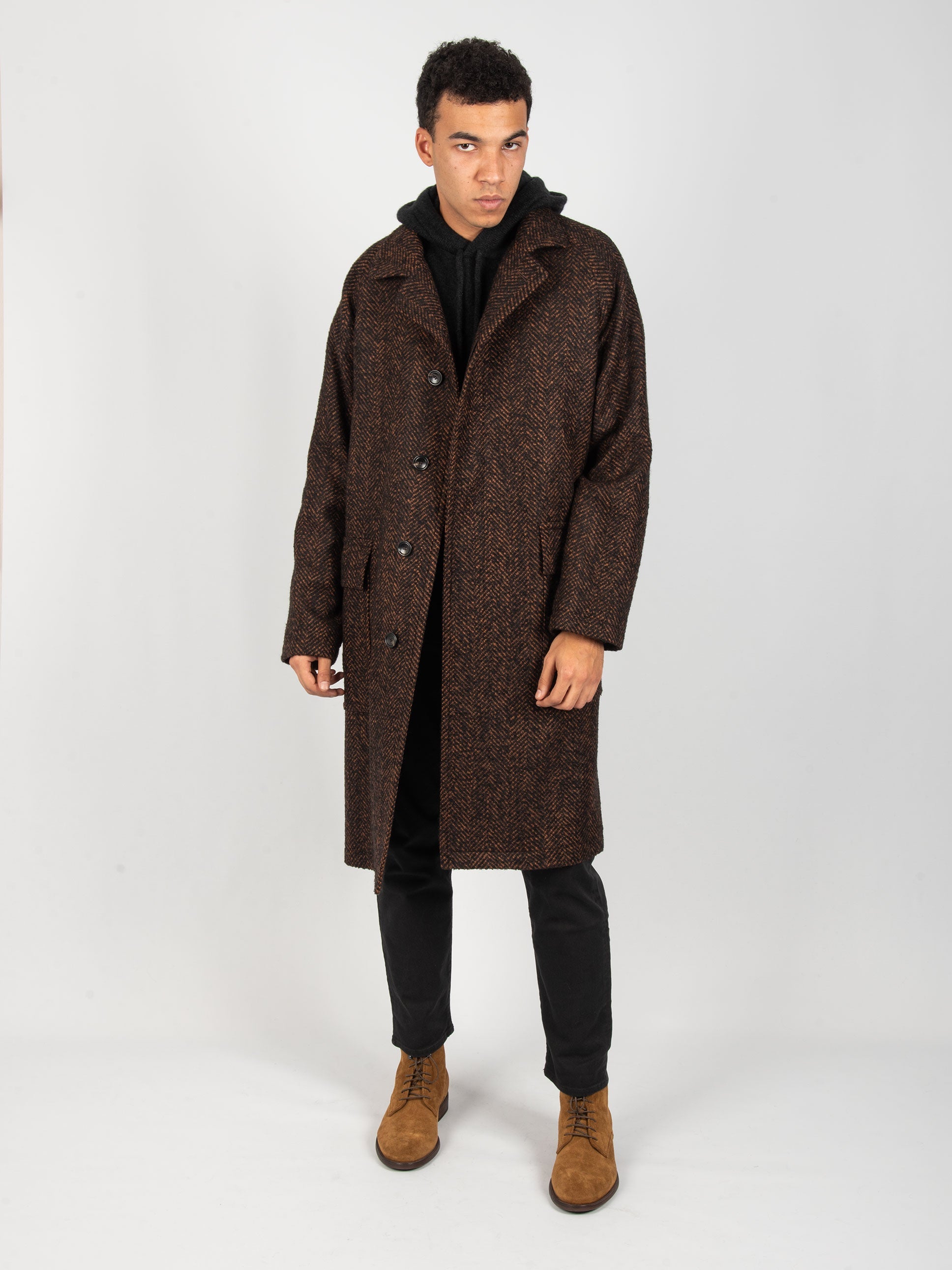 Cappotto 'Loyd' - Ruggine/Nero