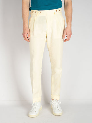 Pantalone Barber Lino - Crema