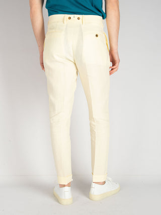 Pantalone Barber Lino - Crema