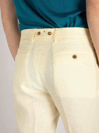 Pantalone Barber Lino - Crema