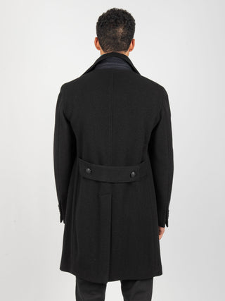 Cappotto Doppiopetto 'Arden' - Nero