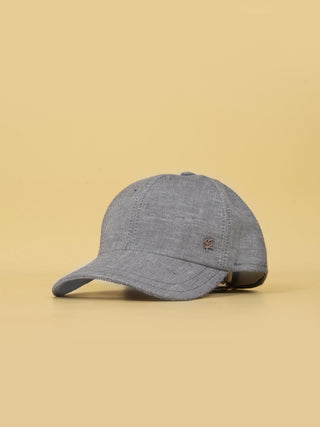 Baseball Cap Lino Operato - Grigio