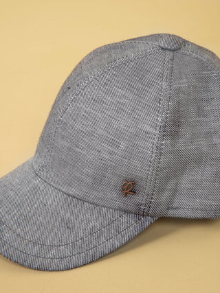 Baseball Cap Lino Operato - Grigio