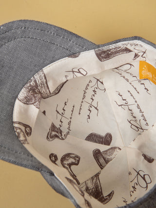 Baseball Cap Lino Operato - Grigio