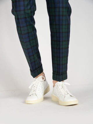 Pantalone Barber Lana - Blu Verde