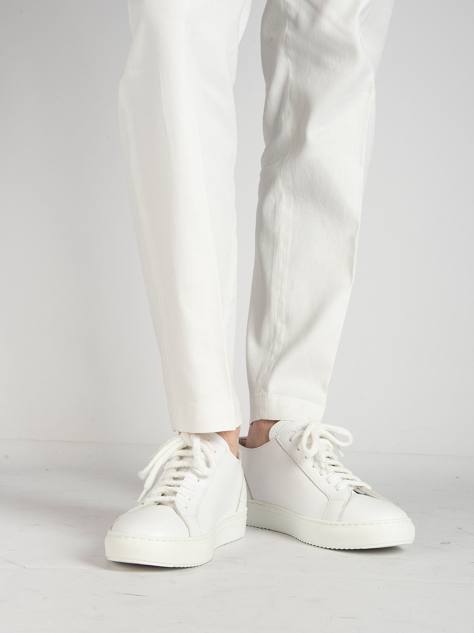 Pantalone DVR14 Cotone Llino - Bianco
