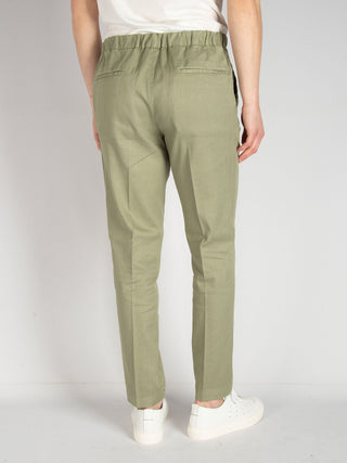 Pantalone DVR14 Cotone Lino - Verde Salvia