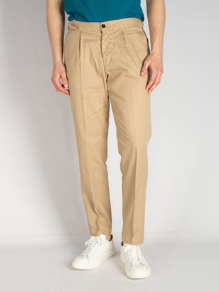 Pantalone DVR14 Cotone Lino - Beige