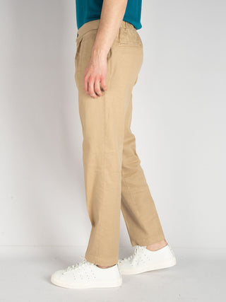 Pantalone DVR14 Cotone Lino - Beige