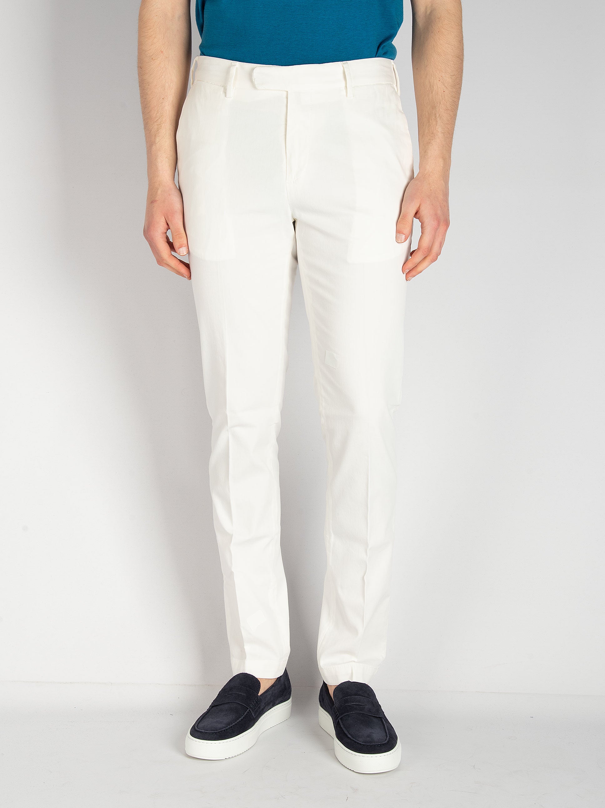 Pantalone DVR3 Cotone Seta - Bianco