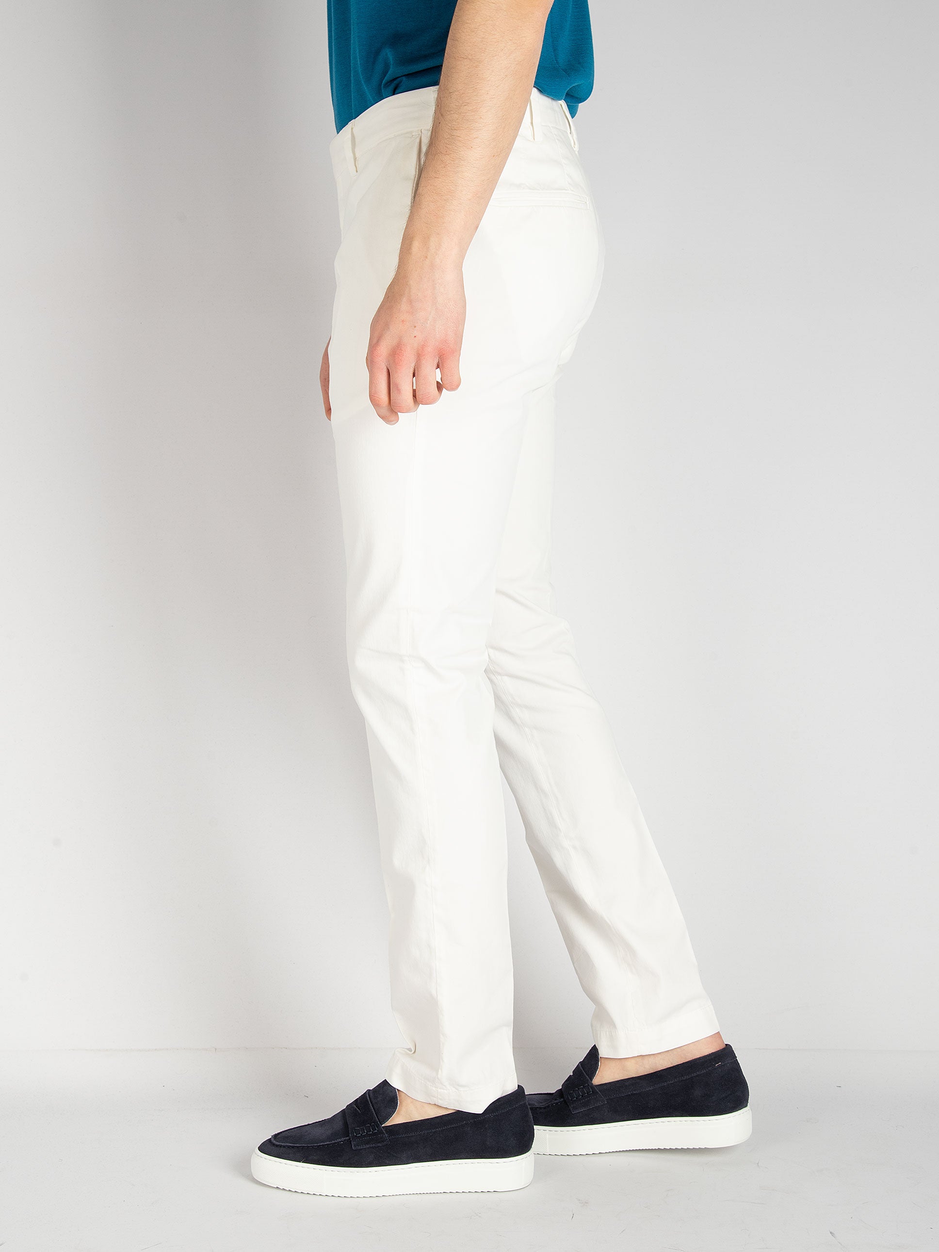 Pantalone DVR3 Cotone Seta - Bianco