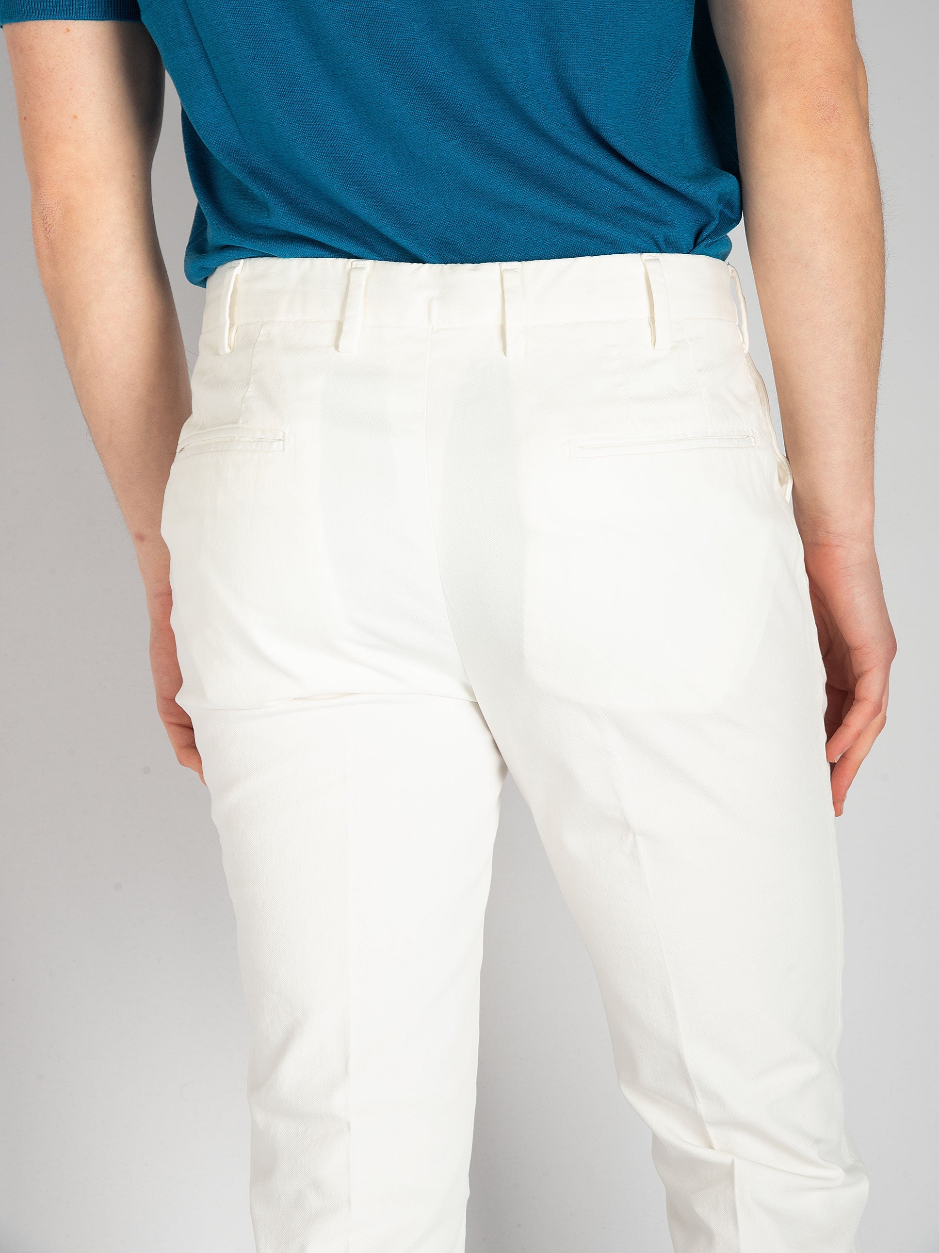 Pantalone DVR3 Cotone Seta - Bianco