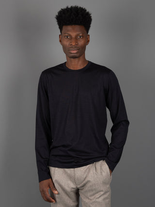 T-Shirt Merinos - Blu Notte