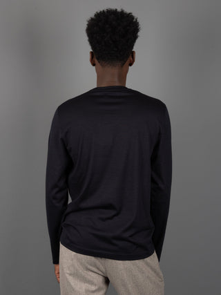 T-Shirt Merinos - Blu Notte