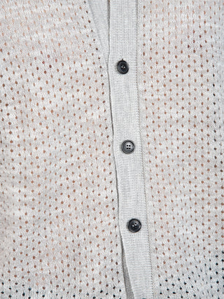 Camicia Punto Texture Mouliné - Grigio