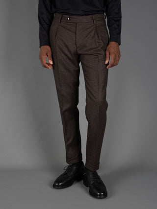 Pantalone Retro Lana - Moro