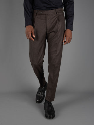 Pantalone Retro Lana - Moro