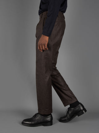 Pantalone Retro Lana - Moro