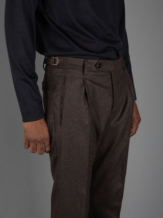 Pantalone Retro Lana - Moro