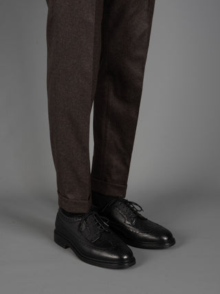 Pantalone Retro Lana - Moro