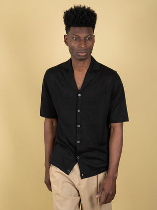 Camicia in Lino - Nero