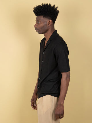 Camicia in Lino - Nero
