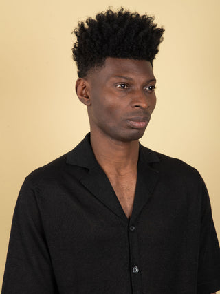 Camicia in Lino - Nero