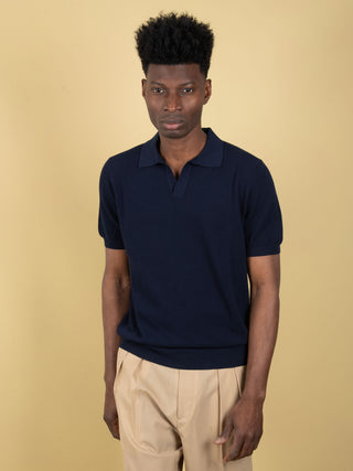Polo in Piqué - Blu