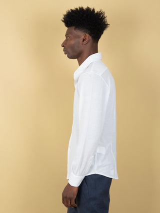 Camicia in Piqué - Bianco