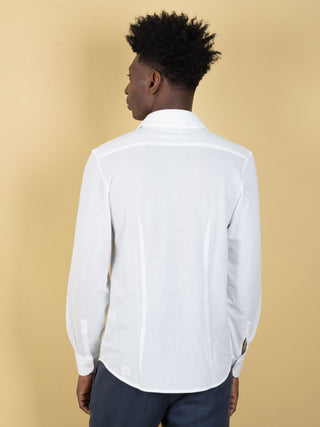 Camicia in Piqué - Bianco