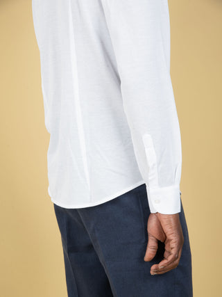 Camicia in Piqué - Bianco