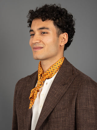 Foulard - Microdisegni Arancione