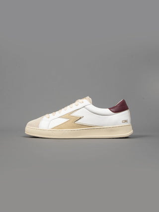 Sneakers Iconic - Bianco/Bordò