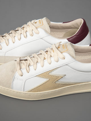 Sneakers Iconic - Bianco/Bordò