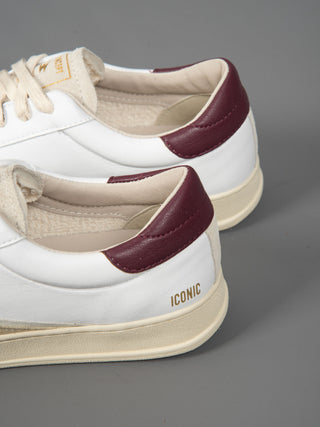 Sneakers Iconic - Bianco/Bordò