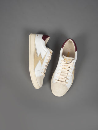 Sneakers Iconic - Bianco/Bordò